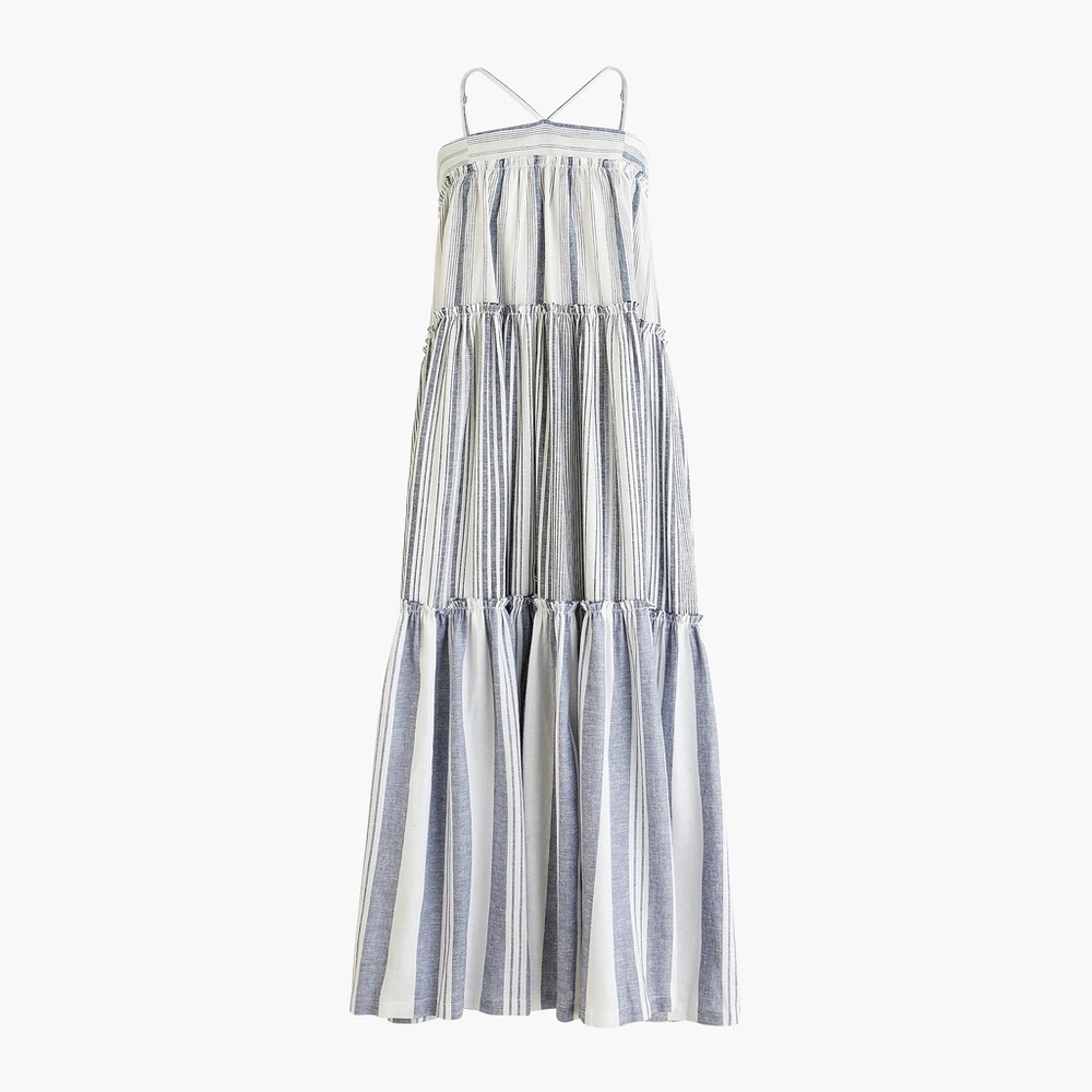 J. Crew Chambray Cover-Up Dress in Stripe NWT